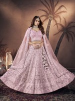 Pink Premium Georgette Lehenga Choli